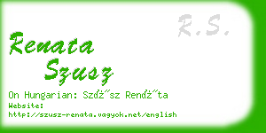 renata szusz business card